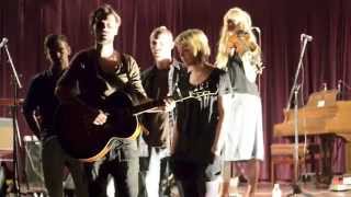 Adrian Glynn, Steel Audrey & the Soft Villains singing Slowly Undone