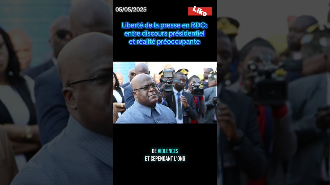 Le président Tshisekedi a réaffirmé son soutien à la liberté de la presse  #rdc #liberté #presse