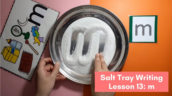 Salt Tray Writing | Lesson 13: Phonic m |  Montessori Homeschool Curriculum by Junior Scholars