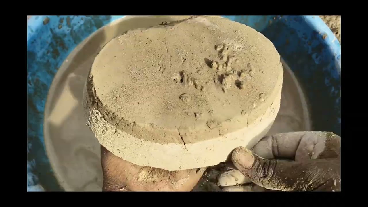 Brown pure mud crumbling video water 💦 and dry crumbling video 😊🤍🤎