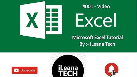 Excel Tutorial | Microsoft Excel Tutorial | Excel Training | iLeana Tech
