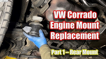 VW Corrado G60 Engine Mount Replacement - Part 1 - Rear Mount