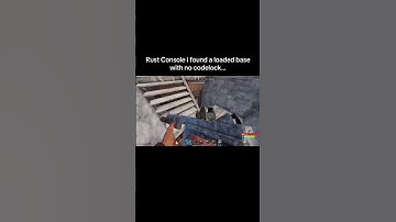 Rust Console I found a loaded base with no code lock…#shorts #rust #rustconsole