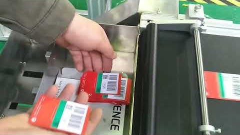 Nike hangtag labeling machine from SKILT Mona