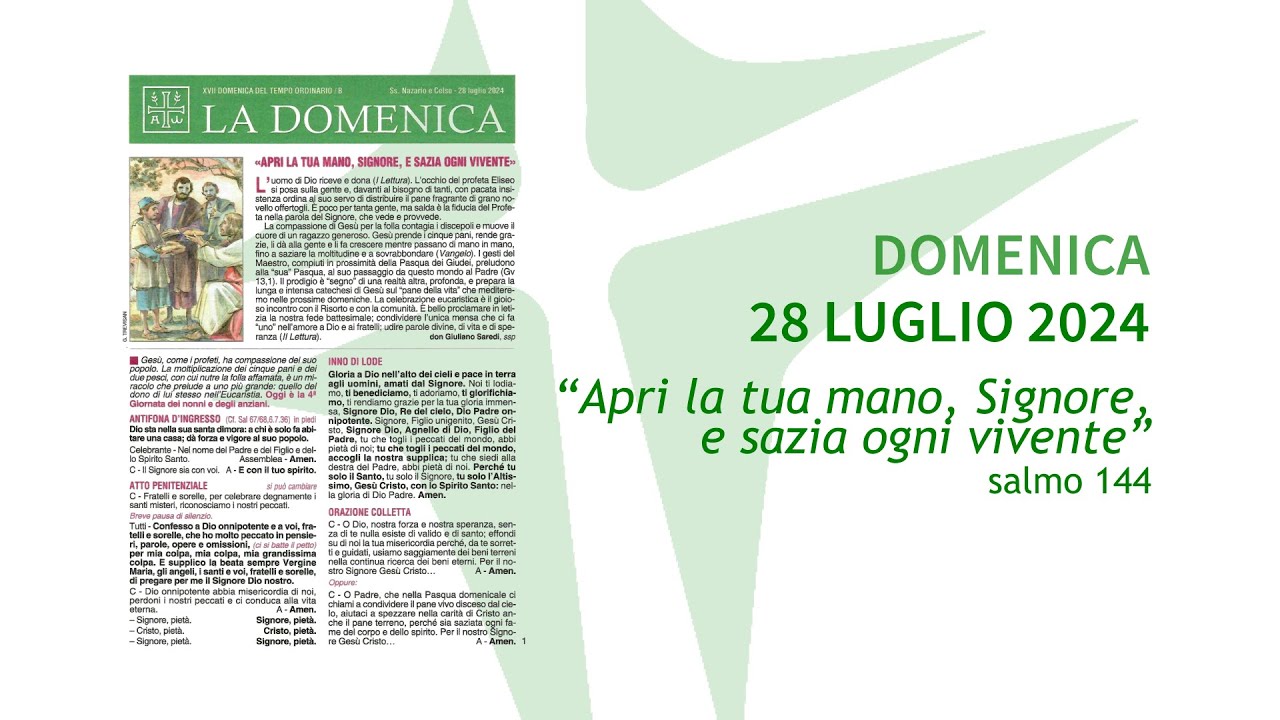tempo ordinario foglietto letture della domenica