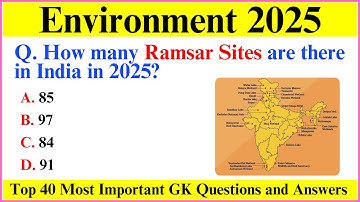 Environment 2025 Current Affairs | Environment & Ecology 2025 | Current Affairs 2025 | MCQ MASTERY
