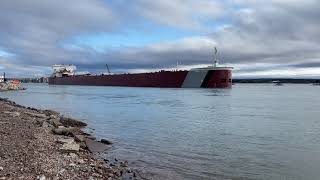 Great Lakes freighter Edwin H Gott downbound on the St. Marys River