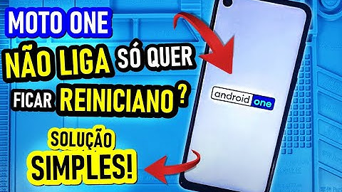 MOTO ONE NÃO LIGA SÓ REINICIA ( SOLUÇÃO SIMPLES! ) Moto one vision, fusion, macro, hyper, action.