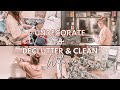 2021 CLEAN AND UNDECORATE WITH ME | 2 DAY DECLUTTER & CLEAN | MESSY HOUSE TRANSFORMATION