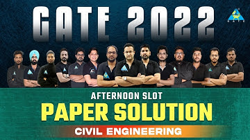 GATE 2022 Civil Engineering Paper Solution @ Afternoon Shift