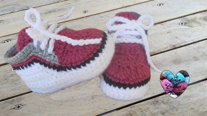 Baskets bébé 1/2 / Zapatitos bebe a crochet 