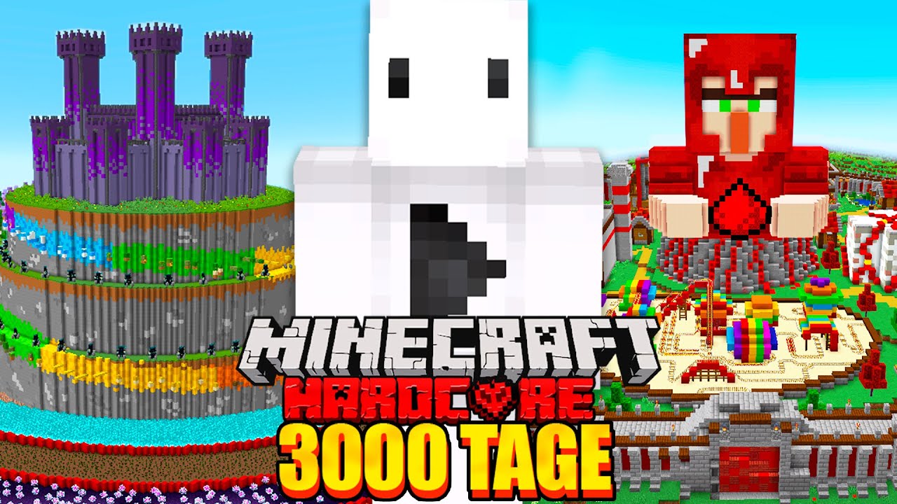 Ich habe 3000 Tage in Minecraft Hardcore überlebt (GANZER FILM)