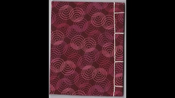 Japanese Bookbinding, Fukuro-toji:  Outer Binding, Basic 4-hole