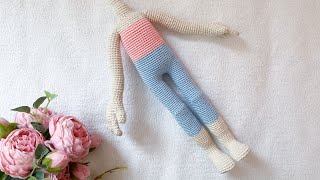 Doll foot crochet / Part of leg