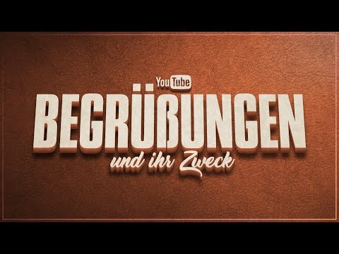 Greetings and their purpose | YouTube Germany