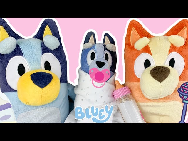 Bluey & Bingo help take care of BABY SOCKS! 🍼 🎀 Bluey and Bingo Toys from  Disney 💙 Pretend Play! 