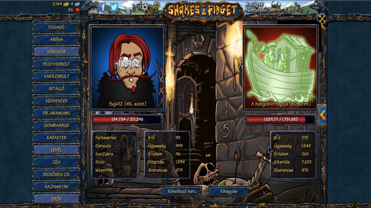 Shakes and Fidget w14 céhes portya {AranyCsapat}