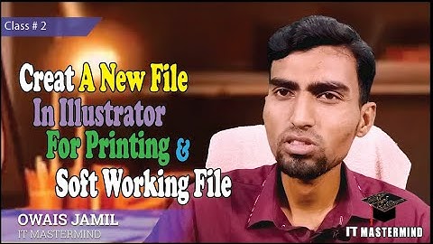 Create a new file Adobe Illustrator Training - Class 2 {create new art board} Urdu/Hindi