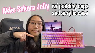 Akko Sakura Jelly 3087 With Gateron Pink Switches Review - YouTube