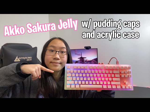Akko Sakura Jelly 3087 With Gateron Pink Switches Review - YouTube