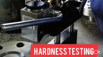 How to check metal hardness on test flange using Brinell hardness tester machine 🤔