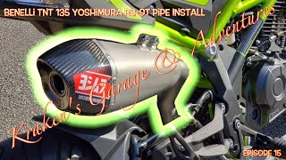 Benelli TnT 135 Yoshimura pipe install remapping the fuel injection
