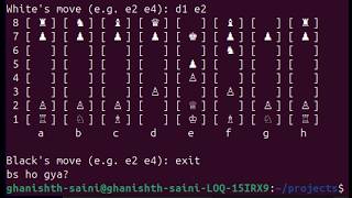 Terminal Chess in C++ (Beta)