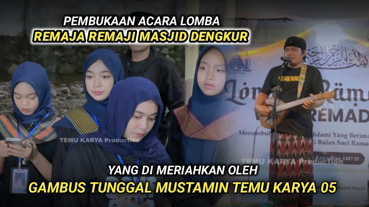 Acara pembukaan lomba di masjid dengkur yang di meriahkan oleh Mustamin Temu karya 05