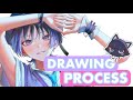 【作業用】🐈【Drawing Process】🎨Wanderer / Genshin [ Procreate ]