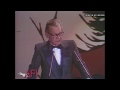 Joseph Cotten honors Orson Welles at the filmmaker's AFI Life Achievement Award tribute.