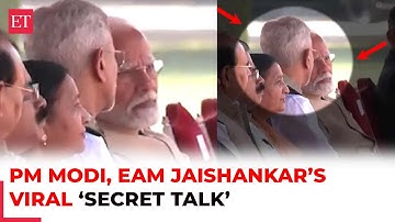 PM Modi, EAM Jaishankar’s viral ‘secret talk’ ahead of Prez Muizzu ceremonial reception