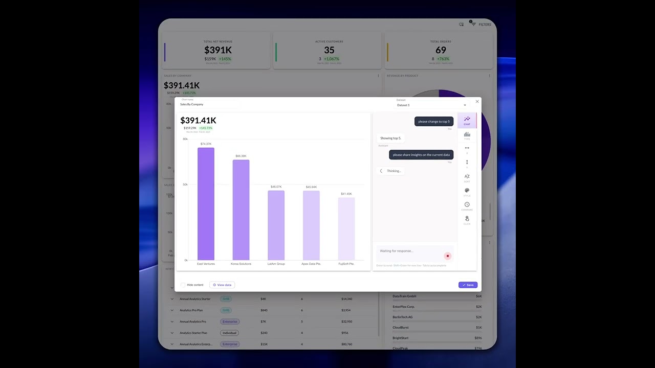 Demo: self-serve embedded AI agent