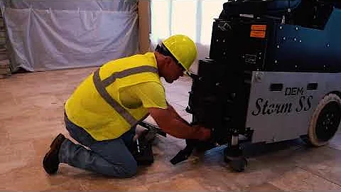 Ride on Floor Scrapers on a Residential Application