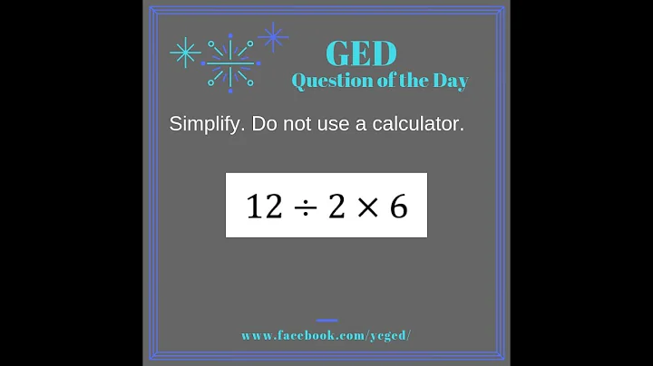 GED QOD: Order of Operations 2