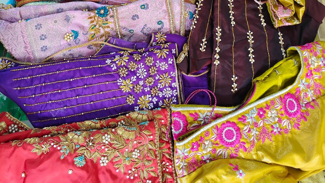 Marriage blouses zardosi work