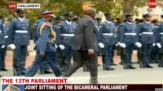 PRESIDENT RUTO INSPECTS FIRST GUARD OF HONOR AT PARLIAMENT JOINT SITTING