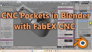Create CNC Pocket Toolpaths in Blender with FabEX CNC (Blender CAM)