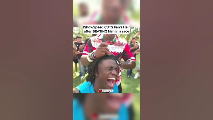 IShowSpeed CUTS Fan's Hair After DEFEATING Him in a Race😱 #ishowspeed