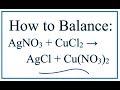 Balancing Chemical Reactions and Equations