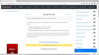 How do I enable Spring Security in Java Web application? | javapedia.net Profile