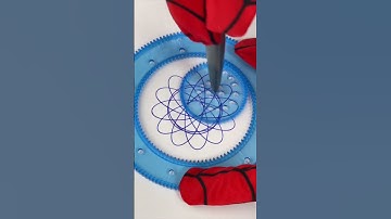 I had Spider-Man write a spirograph for me. ASMR 28 スパイログラフ スピログラフ #shorts #spirograph #spiderman