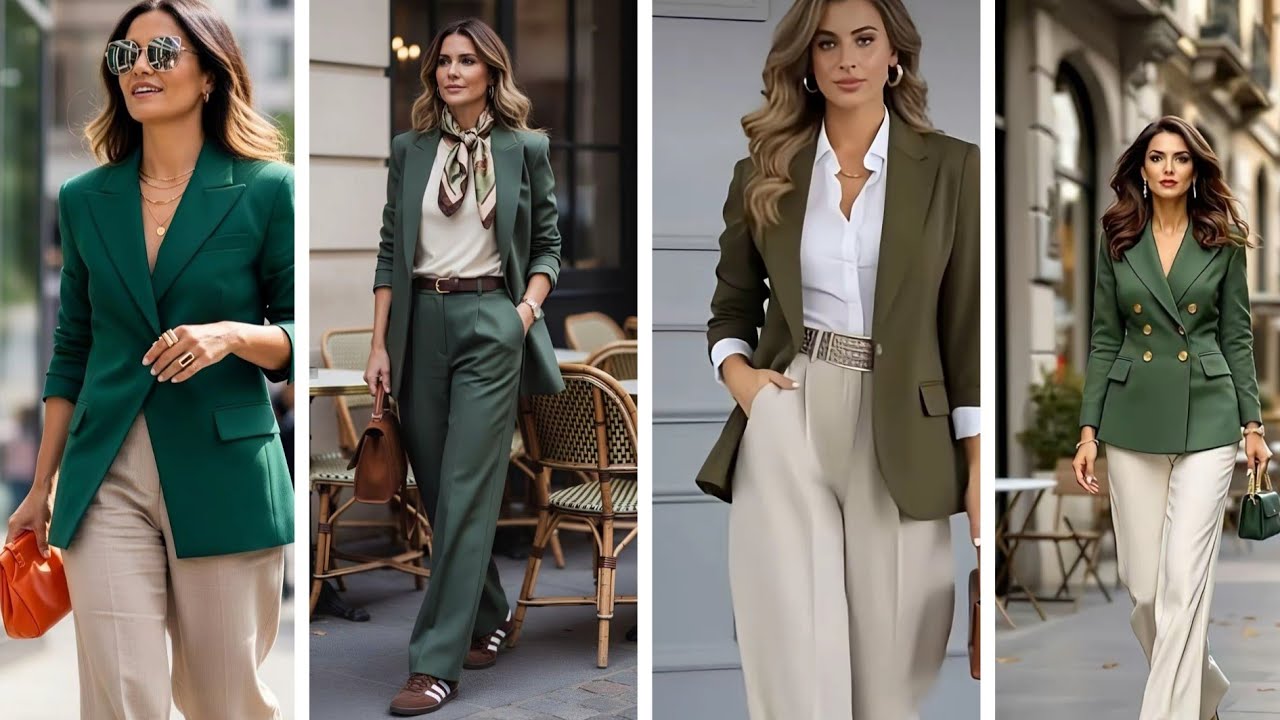 تنسيقات البلايزر بالوان مختلفة وقصات متعددة 