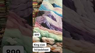 *7D DIGITAL PRINT*KING SIZE BEDSHEET 108/108WITH 2 PILLOW cover #fypシ゚viral