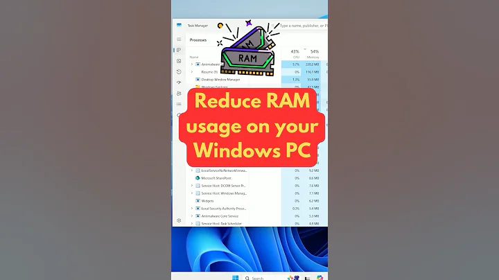How to Quickly Reduce RAM Usage on a Windows PC