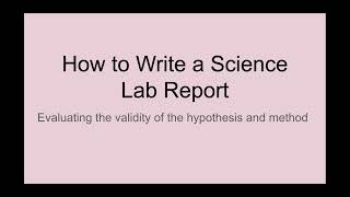 7 Science Lab Report Evaluation