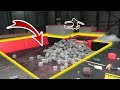 ON VIDE LE BAC À MOUSSE D'UN TRAMPOLINE PARK (Timelapse)