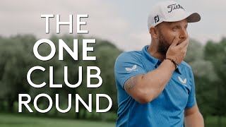Can a pro golfer break 80 with just ONE club?