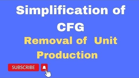 Removal of Unit Production | FAFL | TOC