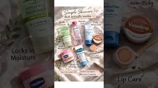 simple skin care that actually work#glowingskin #affordableskincare #skincareindia #skincareroutine