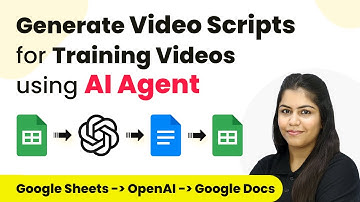 How to Generate Video Scripts for Training Videos using AI Agent